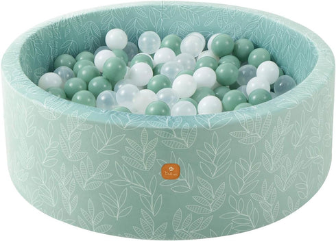 Foam Ball Pit 35.4"x 11.8" for Toddlers, Round Indoor Outdoor Baby Playpen, Ideal Gift for Infants (Balls Not Included)