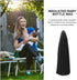 Insulated Milk Bottle Pouch for Babies Black Thermal Feeding Bottle Bag with Zippered Closure for Travel and Daily Use