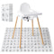 Resholder 40 Pcs 28" x 47" Disposable Splat Mat for Under High Chair