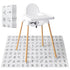 Resholder 40 Pcs 28" x 47" Disposable Splat Mat for Under High Chair