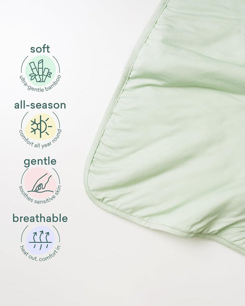 1.0 39"55" PurComfy Supersoft Toddler Comforter, Premium Bamboo Viscose Crib Blanket, Breathable Tog Crib Quilt for All