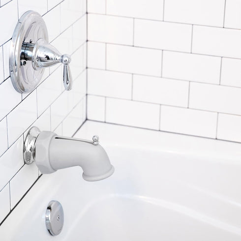 Ubbi Baby Bathtub Spout Guard Cover, Faucet Safety Cover for Toddler, Gray