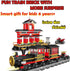 583 Set 6+ Building Blocks Toys Pieces Classic Train with Station Construction Brick Education Learning Toys for Kids