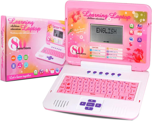LESHITIAN Kids Laptop - 80 Learning Activities for Alphabet, Words, Mathematics, and Music for Ages 5+