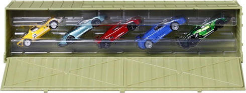 Hot Wheels Premium Speed Machines 5-Pack of 1:64 Scale Toy Cars, Full Metal Body with Real Riders Tires for Collectors