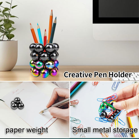 28 Pcs Magnet Stones Balls Fidget Toy, Adult Fidget Toys, Magnet Stones Balls Can Replace Ferrite Putty, Office Desktop