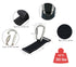 DEIHAALEN 2 30 lbs Pcs Baby Stroller Hook with Locking Mechanism, Carry per Stroller Carabiner Clip, Adjustable Baby