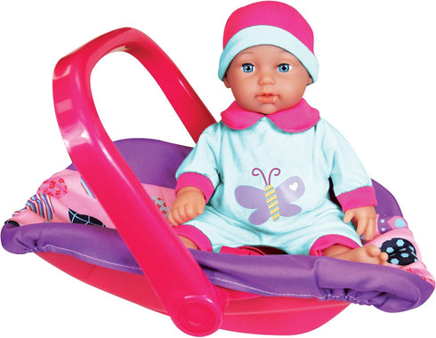 Lissi 11" Baby Doll with Car Seat and Bag