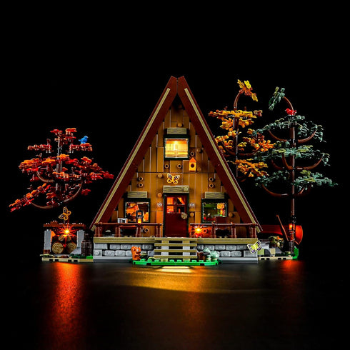 BRIKSMAX Led Lighting Kit - Compatible with LEGO-21338 A-Frame Cabin, Not Include Lego Set