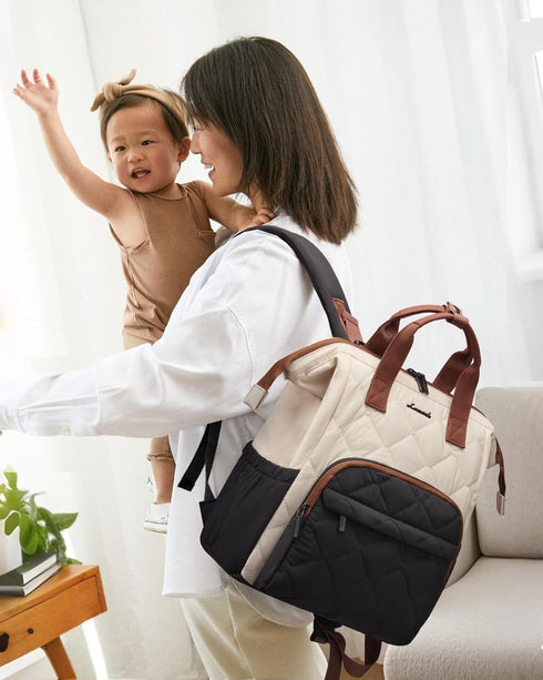 Backpack, Backpack LOVEVOOK Diaper Bag Baby Bag for Girl Boy with Changing Pad, Diaper for Mom Dad with Stroller