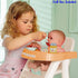 JC Toys Baby Doll High Chair, Fits Dolls up to 17", Sturdy Play Accessories, Earth Tone Colors, Ages 2+