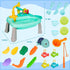 Kids Play Sink with Running Water - Mini Water Table for Toddlers 1-3, Electric Dishwasher Playing Toy for Indoor &