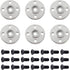 Honbay 6PCS Metal Servo Arms Horn Aluminum Round 25T Standard Servo Disc with
