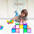 Everplay 66 pc Magnetic Tiles with Multicolored Car Set, Building Blocks Toys, STEM Educational Learning Magnet Toy for