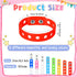 48 Pieces Silicone Wristband, 8 Colors Adjustable Rubber Band Wristbands for Party Gifts DIY
