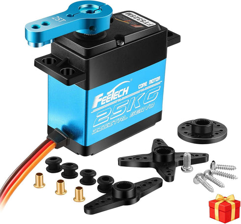 25KG 7.4V 180 1/8 1/10 x4, RC4WD, FEETECH RC Servo Servo Motor High Voltage High Torque Waterproof Full Metal Gear