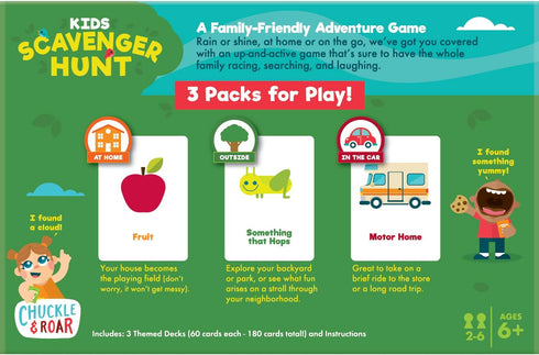 Chuckle & Roar Kids Scavenger Hunt - Game Night Fun for Families, Engaging Board Game for Toddlers and Preschoolers