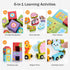 6 Set 18M-6Y, Counting Atoylink Stacking Blocks Nesting Toys with Magnetic Animal Train, Farm Cubes Number Learning