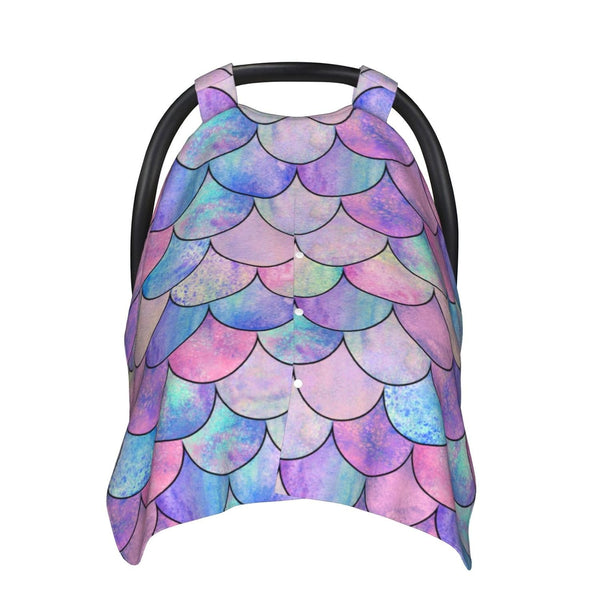Schgap Mermaid Car Seat Covers for Baby, Nursing Cover Breastfeeding Baby Carrier Cover