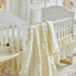 3 Set Set Pieces Crib Bedding Tufted Dots Jacquard Baby Comforter with Fitted Sheet and Bed Skirt - Cute Embroidery