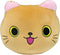 Orange Cat Plush - Pineapple Cat Stuffed Animals, Cute Soft Kitten Squishy Pillow Plush Toys for Kids, 10 Inch
