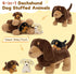 18" 4-Pack Set, Muiteiur Dog Stuffed Animals, Dachshund Stuffed Animal Cute Wiener Dog Gift for Kids, Boys, Girls
