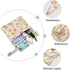 Burbuja 2 Pack, 2 Floral Butterfly Wet Dry Bags for Baby Cloth Diaper Waterproof Reusable Wet Bag with Zippered Pockets