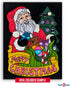 Super Pack of 18 Fuzzy Velvet Coloring Posters – Christmas Edition for Family Craft Project, All Ages DIY Fun