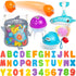 Comfylife Baby Bath Toy Organizer, Bath Toy Storage with Foam Toys (Numbers & Letters) + Extra Net