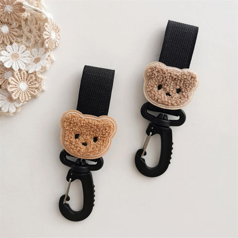 PLCPDM Pram Pet Cart Hook Hooks Strap with Clip for Hanging Diaper Bag Shopping Bags Multipurpose Hooks