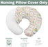 Summer Boho Beach Baby Nursing Pillow Covers for Girl Retro Lemon Palm Tree Sunglass Seashells Nursery Pillowcase