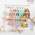 3 POVETIRE Headband Holder Stand Storage for Baby, Tier Wooden Bow Organizer for Girls Hair Bows, Infant Hair