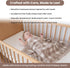 30x40 Inches, 100% Gender-Neutral Checkered Baby Blanket Mocha Teddy Bear Organic GOTS Certified Cotton, Soft