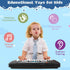 Kids 37 Keys Keyboard Piano for Beginners, Electronic Piano with Microphone Educational Musical Toys for Ages 3-6