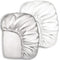 Pro Goleem 2 Pack Satin Soft Crib Sheet, Silky Baby Sheet for Sensitive Hair, White and Gray Unisex, 52’’x28’’x8’’