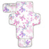 VEKELEE Pretty Pink Bows Portable Diaper Changing Pad for Baby, Waterproof & Foldable