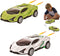 2 Pack Race Cars, Pull Back Inertial Drift Car Models for Toddlers, Perfect Toy Set for Ages 4-8