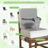 Svkipibe Booster Seat for Kitchen Chair, Toddler Booster Seat for Dining Table with Backrest & Safety Buckles, Non-Slip