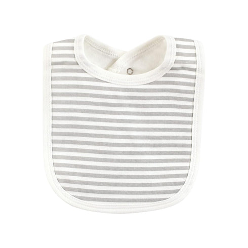 Touched by Nature Unisex Organic Cotton Baby Bibs, One Size, Classic Safari