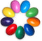 9 Colors Egg Crayons for Toddlers, Washable Non-Toxic Palm Grip Stackable Crayons,