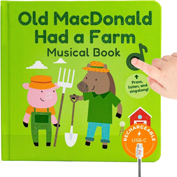 Cali's Books Old MacDonald Had a Farm Music Book for Toddlers 1-3