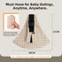 Lujifo Baby Sling Carrier for Toddler, Houndstooth Baby Carrier Sling, Premium Cotton Linen Adjustable in Both Front