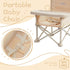 Lavilefora 3-in-1 Portable Baby Chair,Portable Baby Booster Seat with Tray,Folding Toddler High Chair