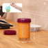Set 4 (8oz Babymoov Baby Glass Food Jars, of Each) BPA-Free Storage Containers, Leakproof Lids, Microwave, Freezer