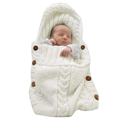 XMWEALTHY Newborn Baby Wrap Swaddle Blanket Knit Sleeping Bag Receiving Blankets Stroller