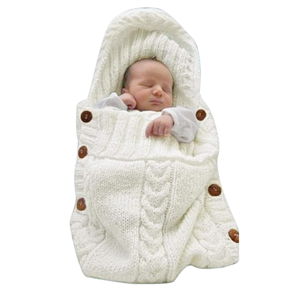 XMWEALTHY Newborn Baby Wrap Swaddle Blanket Knit Sleeping Bag Receiving Blankets Stroller