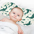 siphylline Set 2, 22x11in Emerald Green Playful Whale Cotton Muslin Burp Cloth Breathable Milk Spit Up Cloth for Gender