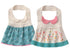 GZMM Baby Girl's Princess Type Waterproof Bibs - Adjustable Snaps, 2 Pack