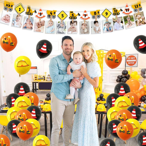 1st 1 1 Construction Birthday Party Decoration for Boys Im Digging Being Birthday Decor Dump Truck Decors for Year Old