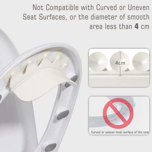 Doytn 5 (1, 7x3.3inch) Toilet Splash Guard Pee Deflector with Strong Suction Cups Urine Guard Prevents Pee Leaks Large
